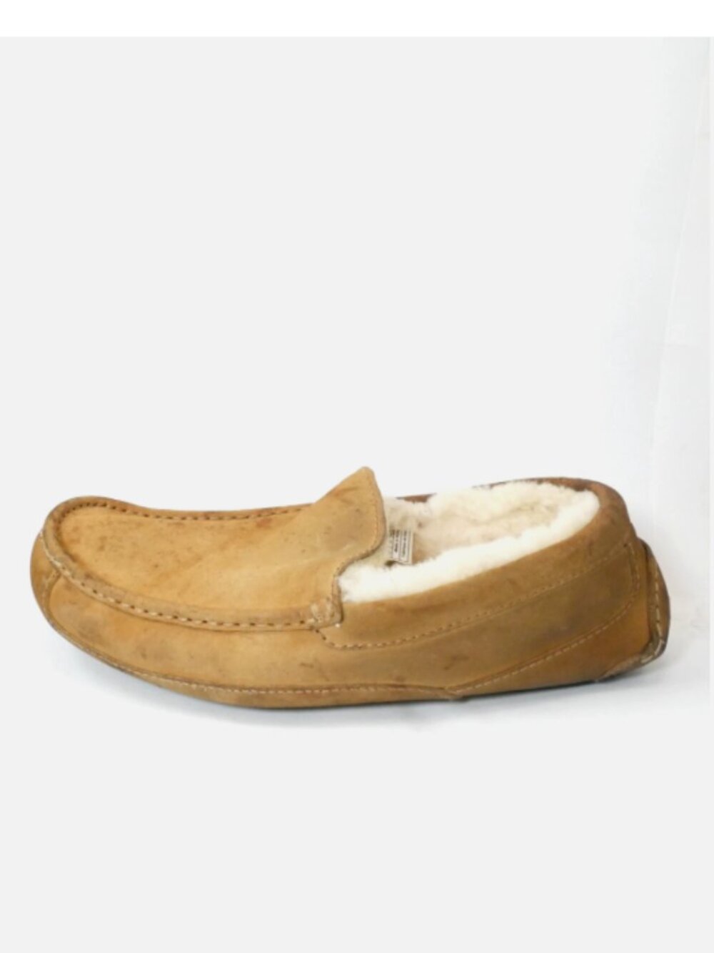 Ugg Ascot Moccasin Slippers in Chestnut Men's Sz 11 Shearling Suede Comfy House